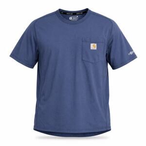 Carhartt Force Men’s M Blue Relaxed Fit Pocket Work T-Shirt FastDry 104616